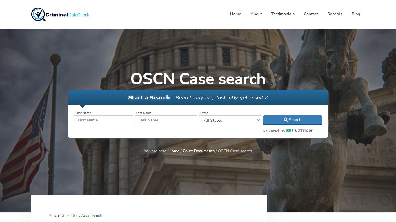 OSCN Case search - Find Criminal, Arrest, & Court Records Online